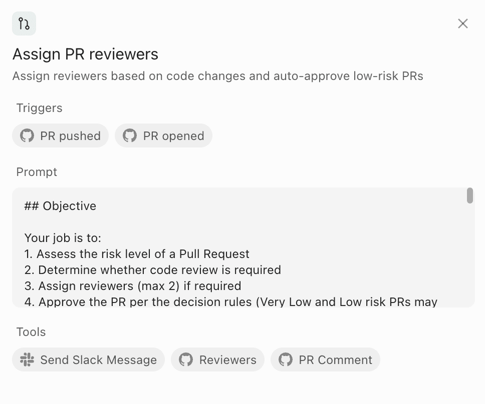 Assign PR reviewers automation configuration